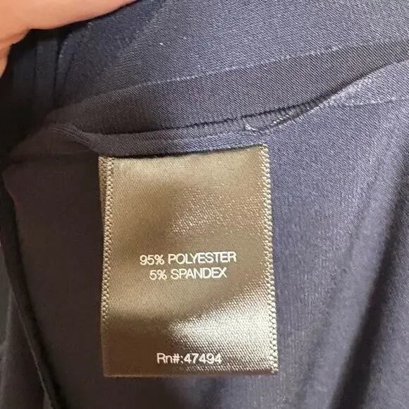 NWOT Norma Kamali Women's Drop Shoulder Dress in Navy Midnight Size Small - Picture 5 of 9